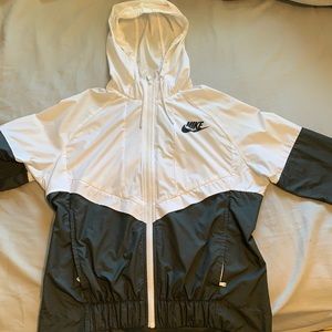 Black and White Nike Windbreaker